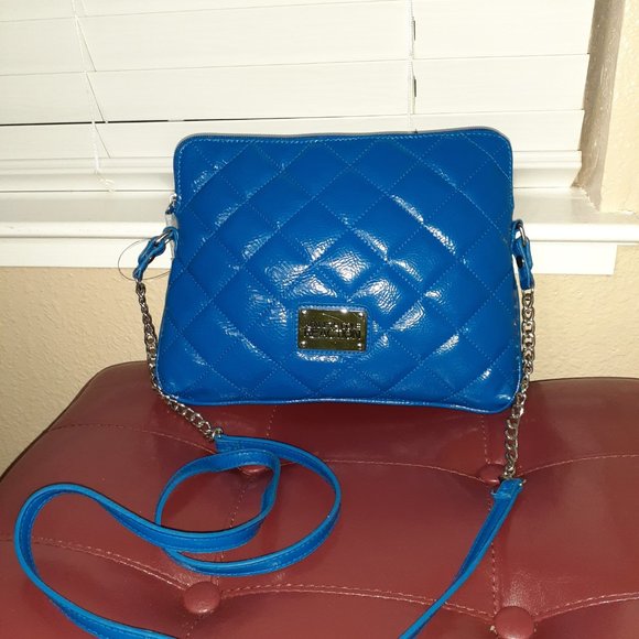 Nine West Quilted Crossbody Bag - Blue - Picture 1 of 2